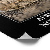African Nope Rope - Puff adder Snake Danger Poster (Ecke)