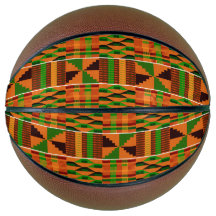 African Orange Classic Kente Basketball