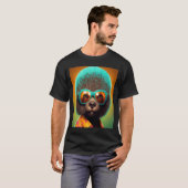 African Otter Pride Pop Black Afro 2. Oktober T-Shirt (Vorne ganz)