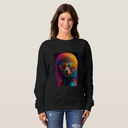African Otter Pride Pop Black Afro Otter Sweatshirt (Vorne ganz)