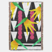 African Paradise Floral Moderne Minimalistisch Decke (Vorderseite Vertikal)