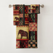 African Patchwork Badhandtuch Set (Insitu)