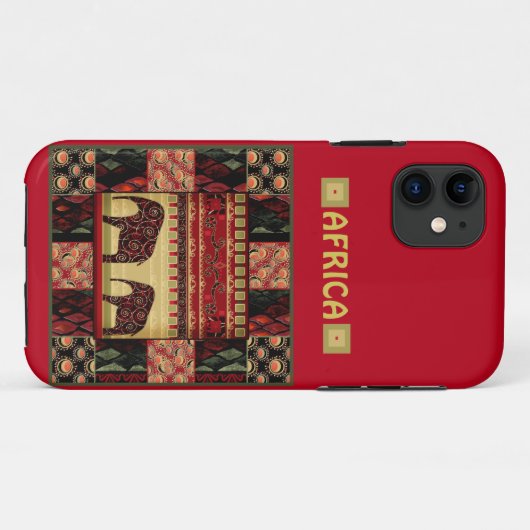 African Patchwork Case-Mate iPhone Hülle (Rückseite (Horizontal))