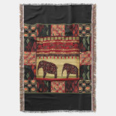 African Patchwork Decke (Vorderseite Vertikal)