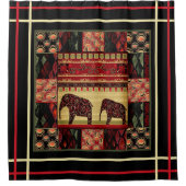 African Patchwork Duschvorhang (Vorderseite)