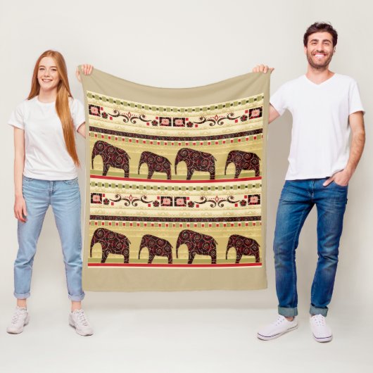 African Patchwork Fleecedecke (Beispiel)