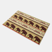 African Patchwork Fußmatte (Schrägansicht)