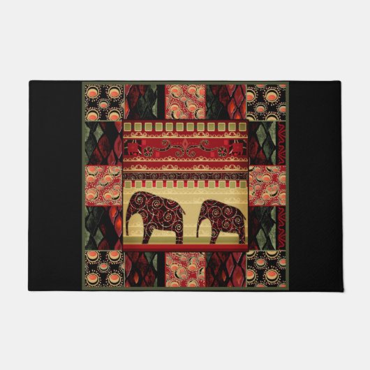 African Patchwork Fußmatte (Vorderseite)