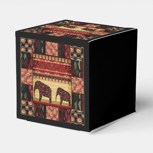 African Patchwork Geschenkschachtel (Rückseite)