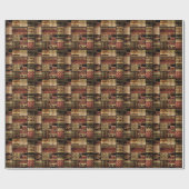 African Patchwork: Grunge Print Background Geschenkpapier (Flach)