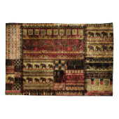 African Patchwork: Grunge Print Background Kissenbezug (Rückseite)