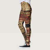 African Patchwork: Grunge Print Background Leggings (Links)