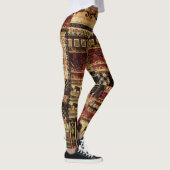 African Patchwork: Grunge Print Background Leggings (Rechts)