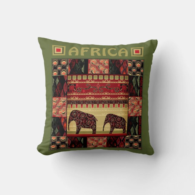 African Patchwork Kissen (Vorderseite)