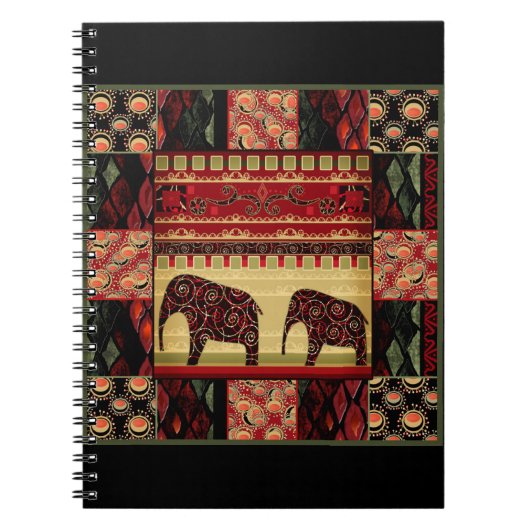 African Patchwork Notizblock (Vorderseite)