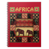 African Patchwork Notizblock (Vorderseite)