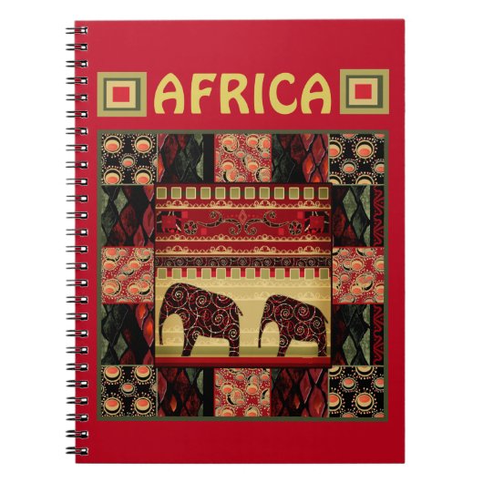 African Patchwork Notizblock (Vorderseite)