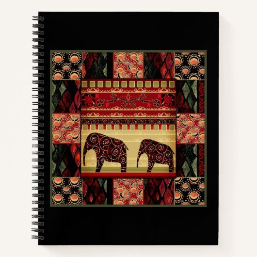 African Patchwork Notizblock (Vorderseite)