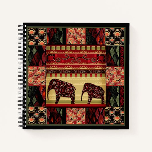 African Patchwork Notizblock (Vorderseite)