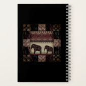 African Patchwork Notizblock (Rückseite)