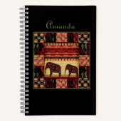 African Patchwork Notizblock (Vorderseite)