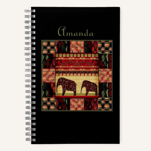 African Patchwork Notizblock (Vorderseite)