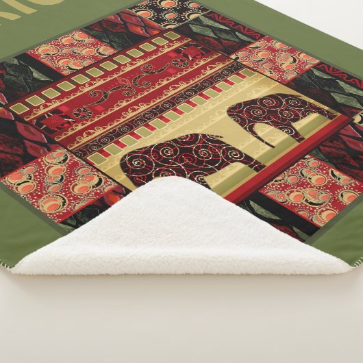 African Patchwork Sherpadecke (3/4)