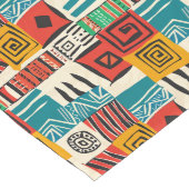African Patchwork Table Runner Großer Tischläufer (Ecke)