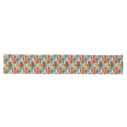 African Patchwork Table Runner Großer Tischläufer (Horizontal)