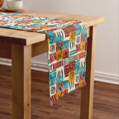 African Patchwork Table Runner Großer Tischläufer (Beispiel)