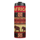 African Patchwork Thermosbecher (Vorderseite)