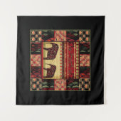 African Patchwork Wandteppich (Vorderseite (Horizontal))