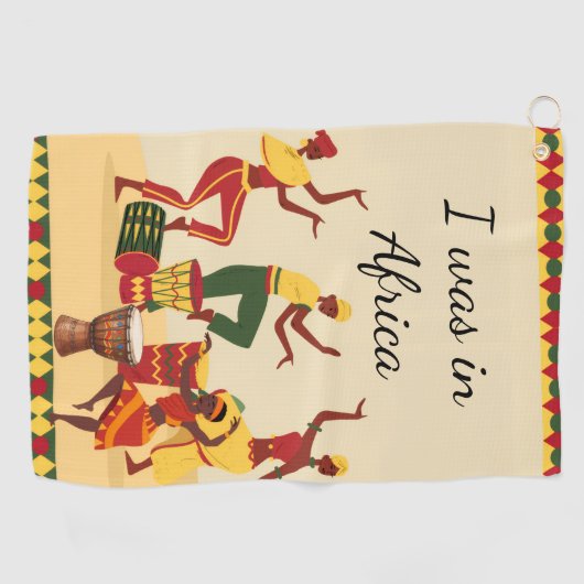 African Pattern  Golfhandtuch (Horizontal)
