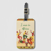 African Pattern Tote Bag | Ankara Print | Cultural Gepäckanhänger (Vorderseite Vertikal)