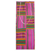 African Pattern Wine Gift Bag Geschenktüte Für Weinflaschen (Rückseite)