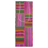 African Pattern Wine Gift Bag Geschenktüte Für Weinflaschen (Vorderseite)