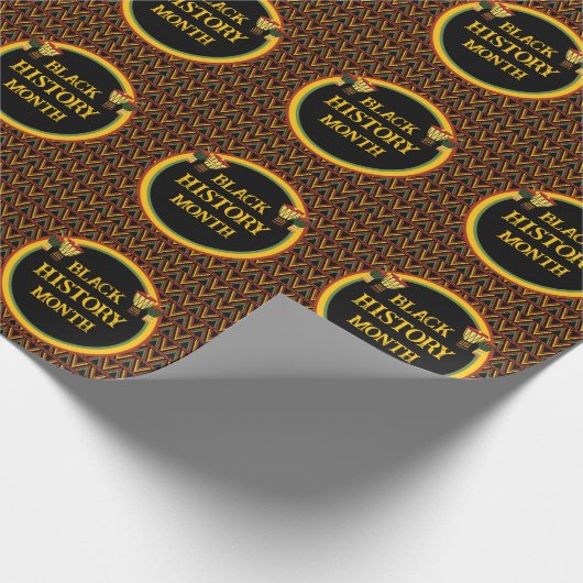 African Patterns Black History Month Celebration Geschenkpapier (Ecke)
