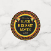 African Patterns Black History Month Celebration Konfetti (Klein Vorderseite)