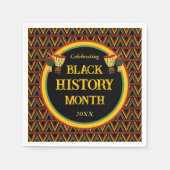 African Patterns Black History Month Celebration Serviette (Vorderseite)