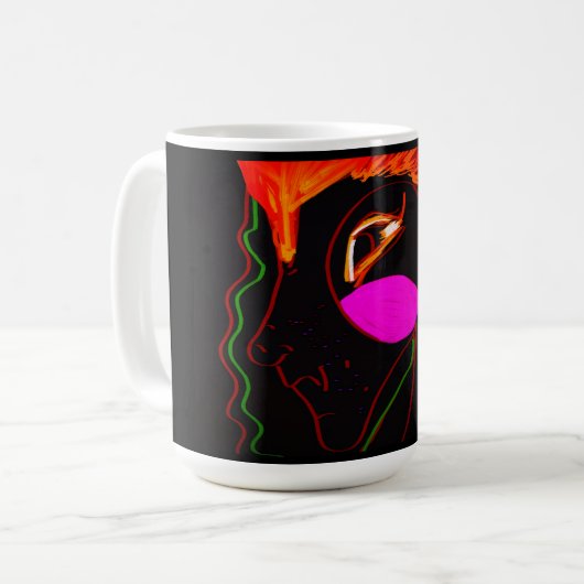 African Phoenix Rising Kaffeetasse (Vorderseite Links)