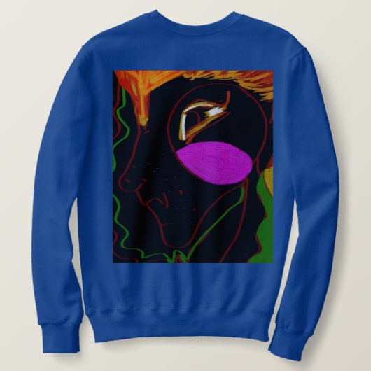 African Phoenix Rising Mens Sweatshirt (Design Rückseite)