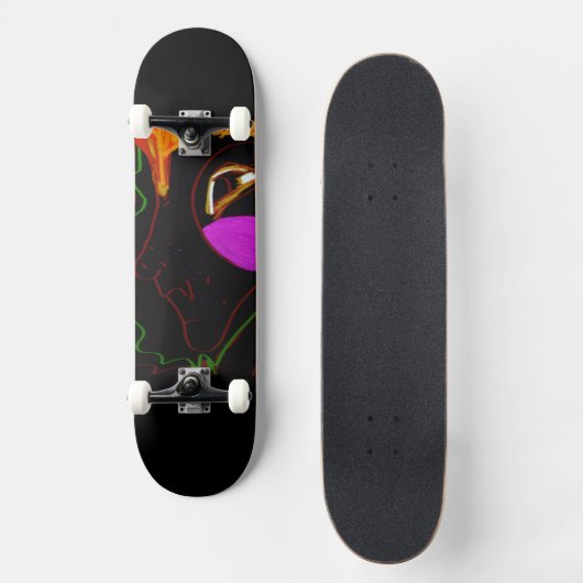 African Phoenix Rising Skateboard (Vorderseite)