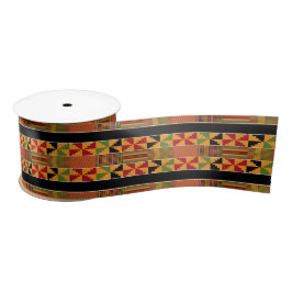 African Pinwheel Kente 3 inch breites K70 Band Satinband
