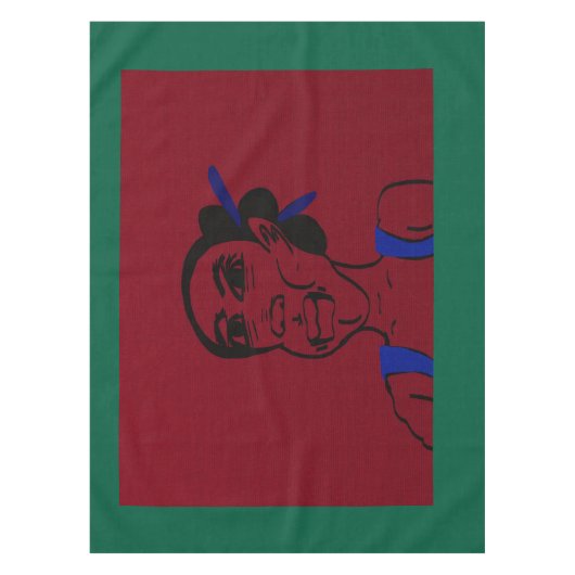 African Portrait Tischdecke (Vorderseite)