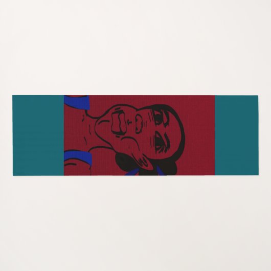 African Portrait Yogamatte (Rückseite (Horizontal))