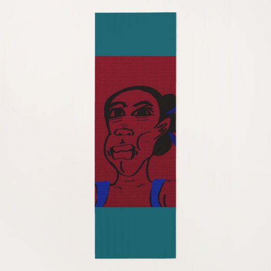 African Portrait Yogamatte (Rückseite)