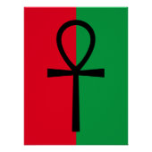 African Pride Ankh Symbol Poster (Vorderseite)