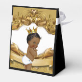 African Prince Black & Gold Elegant Geschenkschachtel (Rückseite)