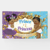 African Prince oder Princess Lila & Blue Elegante Banner (Horizontal)