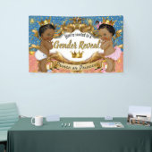 African Prince|Princess Pink & Blue| Gender Reveal Banner (Messeveranstaltung)
